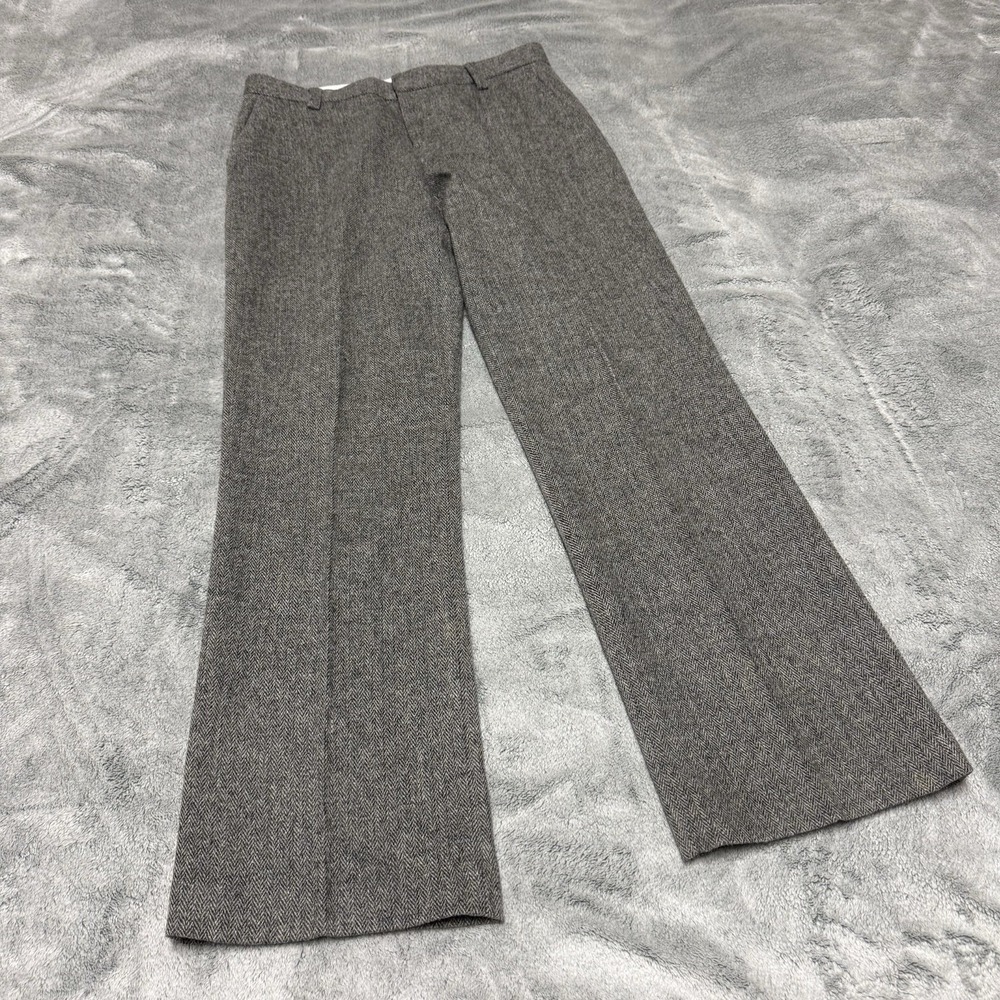 American Eagle Wool Wide Leg Dress Pants Trousers Womens 6 Grey Career Academia